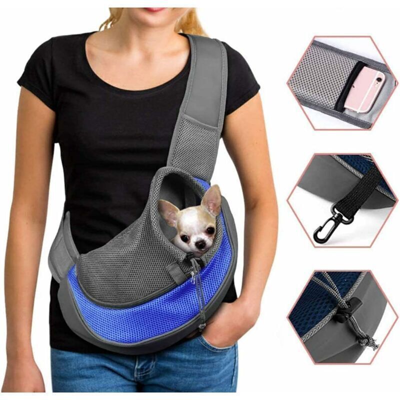 Borsa Per Il Trasporto Di Cani, Borsa A Tracolla Regolabile Per Gatti E Cuccioli, Borsa Da Viaggio Per Piccoli Animali Domestici, Borsetta Per Cani Con Tasca In Rete Traspirante, Borsa Portatile Per C