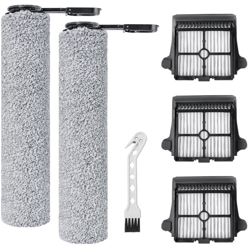 Rullo Spazzola E Filtro Hepa Per Tineco Floor One S7 Combo / S7 Flashdry / Floor One Switch S7 Accessori Aspirapolvere, 2 Rulli Spazzola, 3 Filtri Hepa, 1 Spazzola Di Pulizia