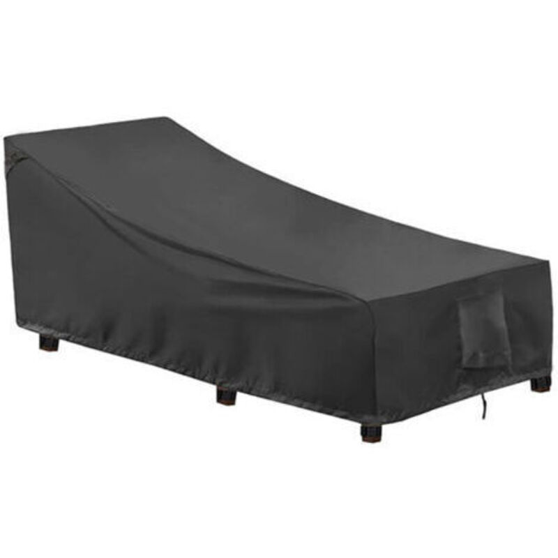 Telo Di Copertura Per Sdraio Da Giardino In 2 Pezzi, Tessuto Oxford 400d, Antivento, Resistente Ai Raggi Uv, Copertura Protettiva Per Sdraio Con Griglie Di Ventilazione, Copertura Per Sdraio Da Patio