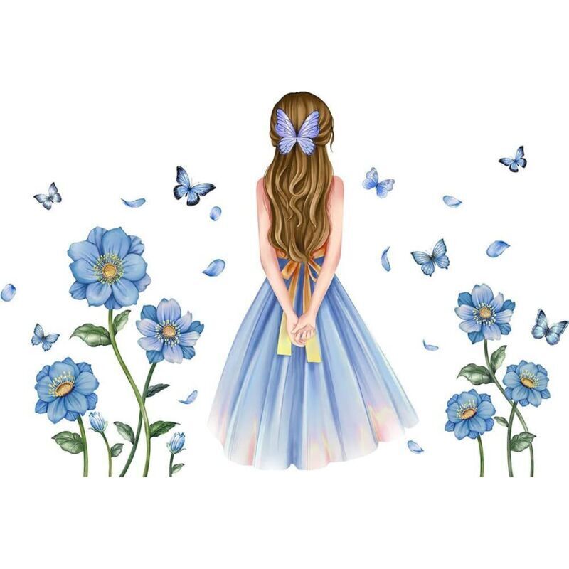 Adesivi Murali A Forma Di Farfalla Per Bambine, Adesivi Murali Con Fate Dei Fiori, Adesivi Murali Colorati A Forma Di Farfalla Per La Cameretta Dei Bambini, La Cameretta Dei Neonati E La Decorazione D
