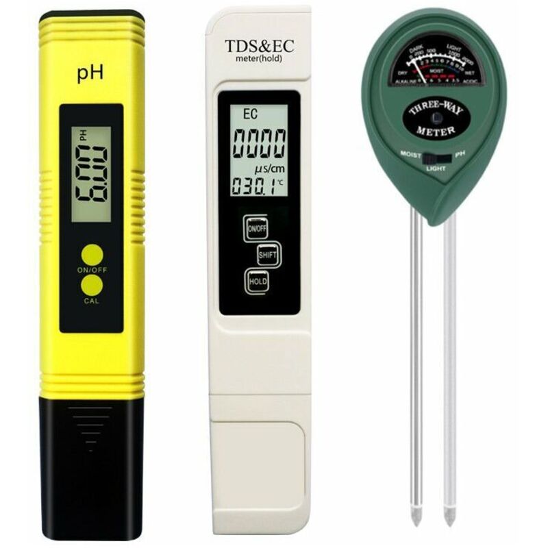 1 Pz Misuratore Ph Misuratore Tds Ppm Tester Ph Del Suolo Kit Ph/ec Digitale Misuratore Ph Digitale 3 In 1 Tds Ec E Misuratore Di Temperatura Tester Di Umidità Del Suolo Delle Piante Combo Per Casa, G