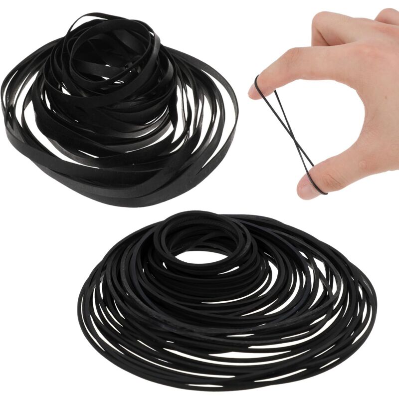 Confezione Da 100 Cinghie Di Trasmissione In Gomma Per Cassette Miste, Cinghie Piatte Universali Per Registratori A Nastro, Lettori Dvd, Lettori Cd, Lettori Di Cassette, Lettori Portatili, 40-135 Mm