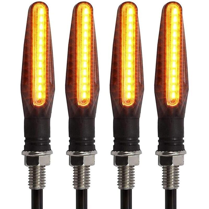 Ulisem 4 Pezzi Indicatori Di Direzione A 12 Led Per Moto Indicatori Di Direzione Ambra Indicatori Di Direzione Indicatori Di Direzione Impermeabili Per Moto