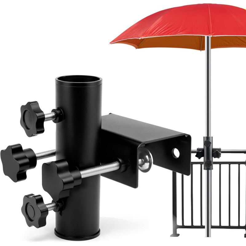 Supporto Per Ombrellone Da Balcone, Supporto Per Ombrellone Da Esterno, Supporto Per Ombrellone In Metallo - Supporto Per Ombrellone Per Balcone, Terrazza Ed Esterni, Base Intercambiabile