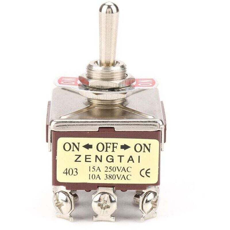 Interruttore A Bilanciere Ulisemmetal 4pdt On/off/(on) Momentaneo Laterale 3 Posizioni 15a 250vac, 10a 380vac Ce