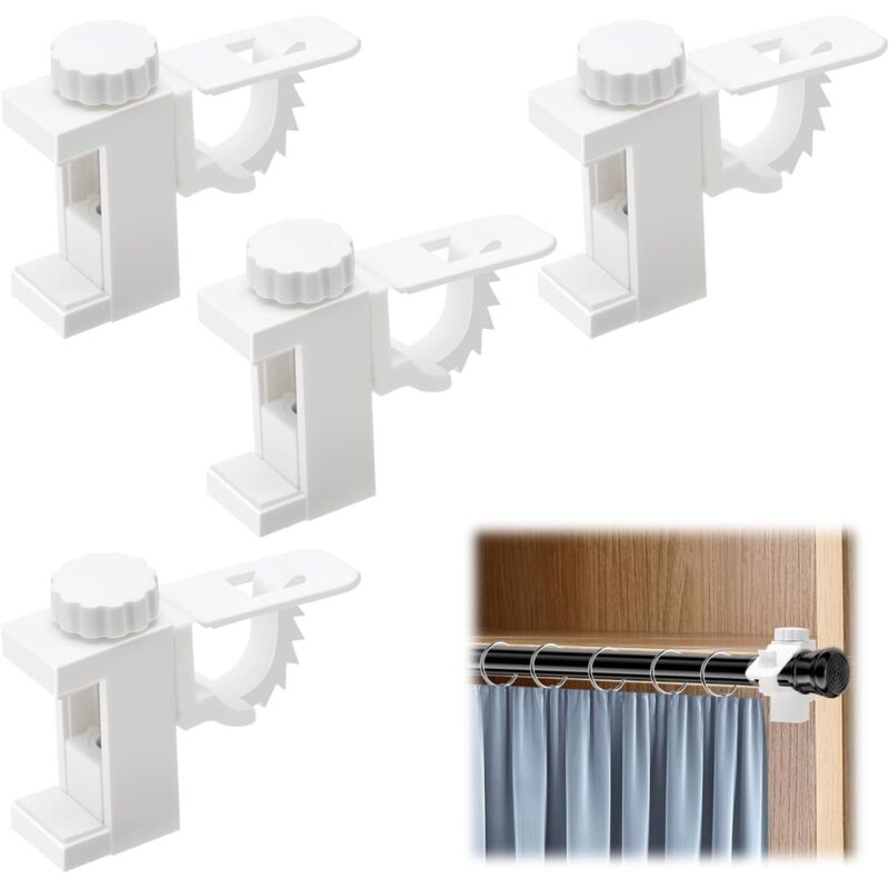 Pezzi Supporto Per Asta Per Tenda Supporto Per Asta Per Tenda Regolabile Supporto Per Asta Per Tenda Supporto Per Asta Per Tenda Per Soggiorno Ufficio Camera Da Letto Armadio Armadio