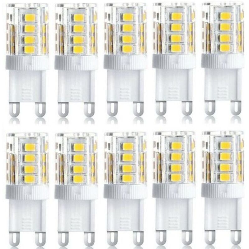 Confezione Da 10 Faretti Led, Luci Decorative Led, Lampadine Led G9, 5w, Bianco Caldo/bianco Freddo, Lampadine Led A Risparmio Energetico, Sostituzione Per Lampade Alogene, Ac 230v, Non Dimmerabili,