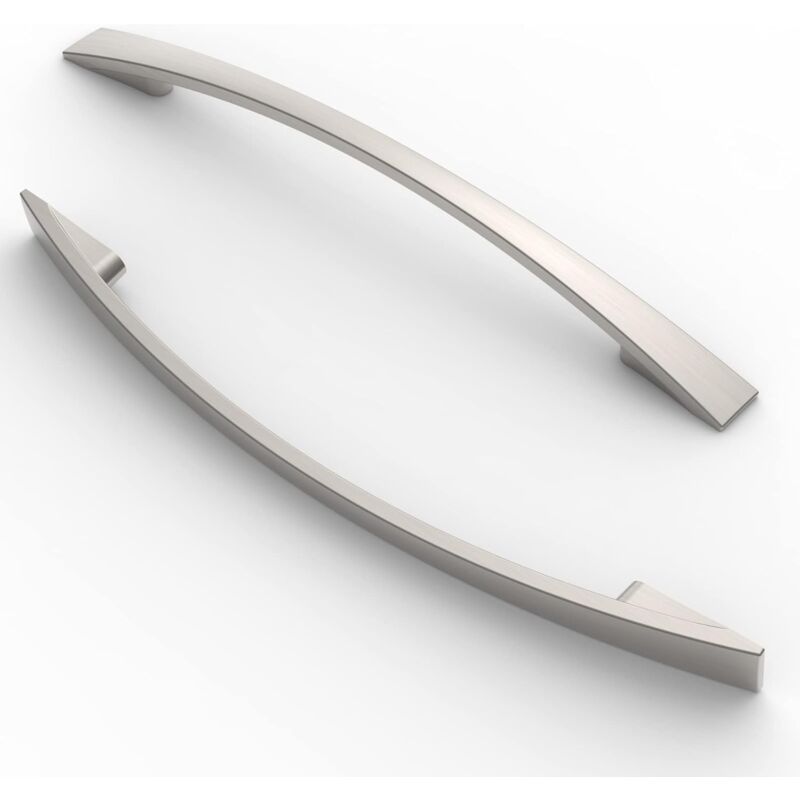 Maniglia Per Mobili, 10 Pezzi, Interasse Fori 160 Mm, Maniglie Per Mobili, Maniglie Per Armadi, Maniglie Per Cucina, Maniglie, Maniglie Per Cassetti Per Mobili, Nichel Spazzolato