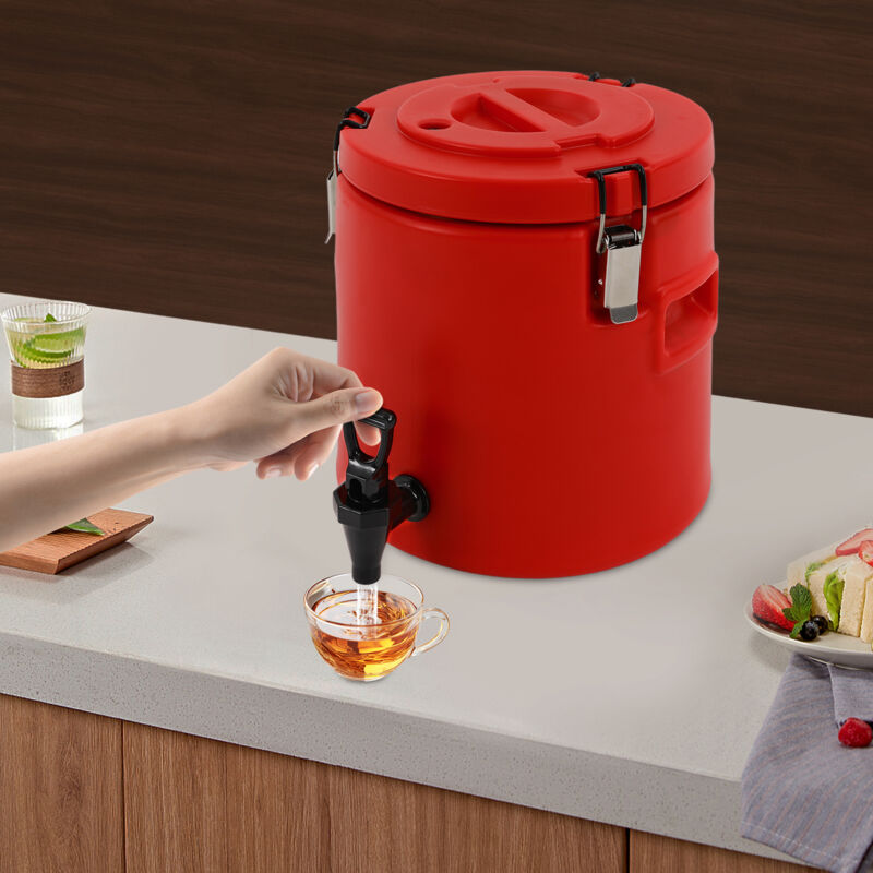 Caraffa Caffè Con Rubinetto - 10l, Grande Caraffa Acqua Calda 12 Ore, Distributore Cacao Per Feste - Thermos Tè, Caraffe Isolate Acciaio Inossidabile Per Distributore Bevande Calde E Fredde