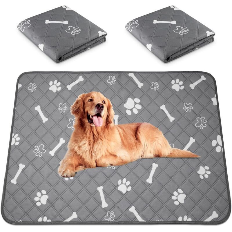 Set Di 2 Tappetini Assorbenti Riutilizzabili Per L'Addestramento Dei Cani, Assorbenti E Impermeabili, Lavabili, Ideali Per Casa, Auto E Viaggi - 45 X 60 Cm
