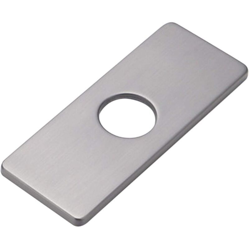 Piastra Per Rubinetto Del Lavabo (grigia), Piastra Di Base Per Rubinetto In Acciaio Inox, Piastra Di Copertura Per Foro Rettangolare, Piastra Per Rubinetto Del Lavabo