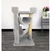 New Cat Condos 33" Cat Tree Rope | 33 H x 20 W x 20 D in | Wayfair 110008-Gray