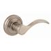 Baldwin Tobin Single Dummy Door Lever 2.8 H x 4.8 W in gray in Satin Nickel | 2.8" H X 4.8" W | Wayfair 351TBLRHRDB15CP