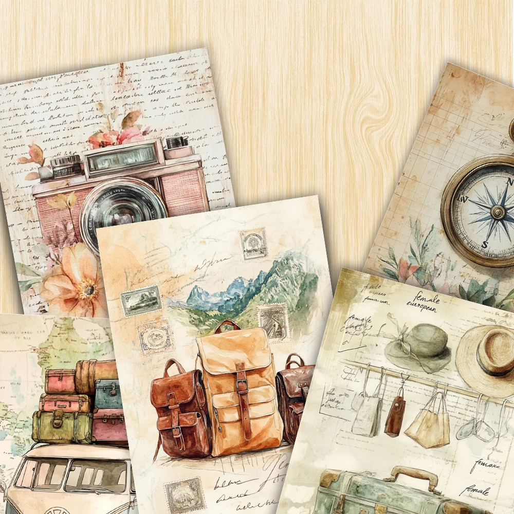 16 Stück, Vintage-Postkarten im Aquarell-Stil, HD-gedruckt, Geburtstags-/Jahrestagsgeschenke, Sammlerstücke, geeignet zum Verschenken Image