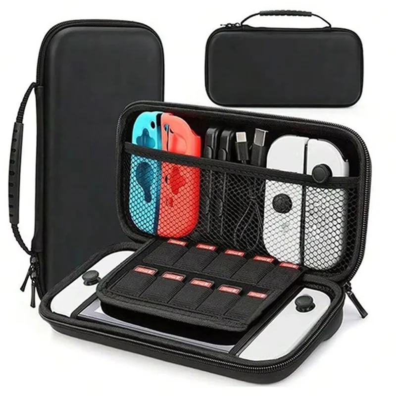 Reise Tragetasche EVA Hard Shell Stoßfest Lagerung Box Schutzhülle Tasche Für Nintendo Schalter Lite Schalter OLED/NS Zubehör Image