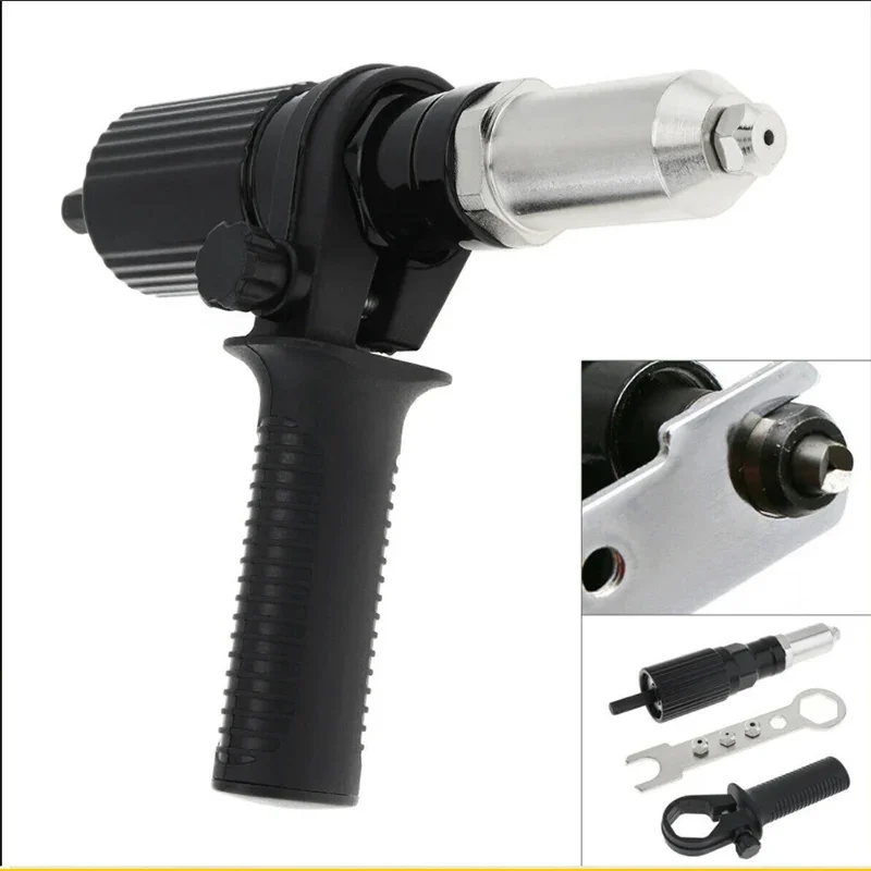 Professionelle elektrische Nietmutternpistole: Zubehör für kabellose Nietmaschinen, Bohreradapter und Einsteckmutternwerkzeuge Image