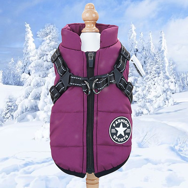 Dog Cat Coat Jacket Vest Puffer Jacket Headwarmers Leisure Waterproof Windproof Warm Soft Washable Christmas Halloween New Year Oktoberfest Beer Valentine's Day Outdoor Sports Traveling Casual Daily