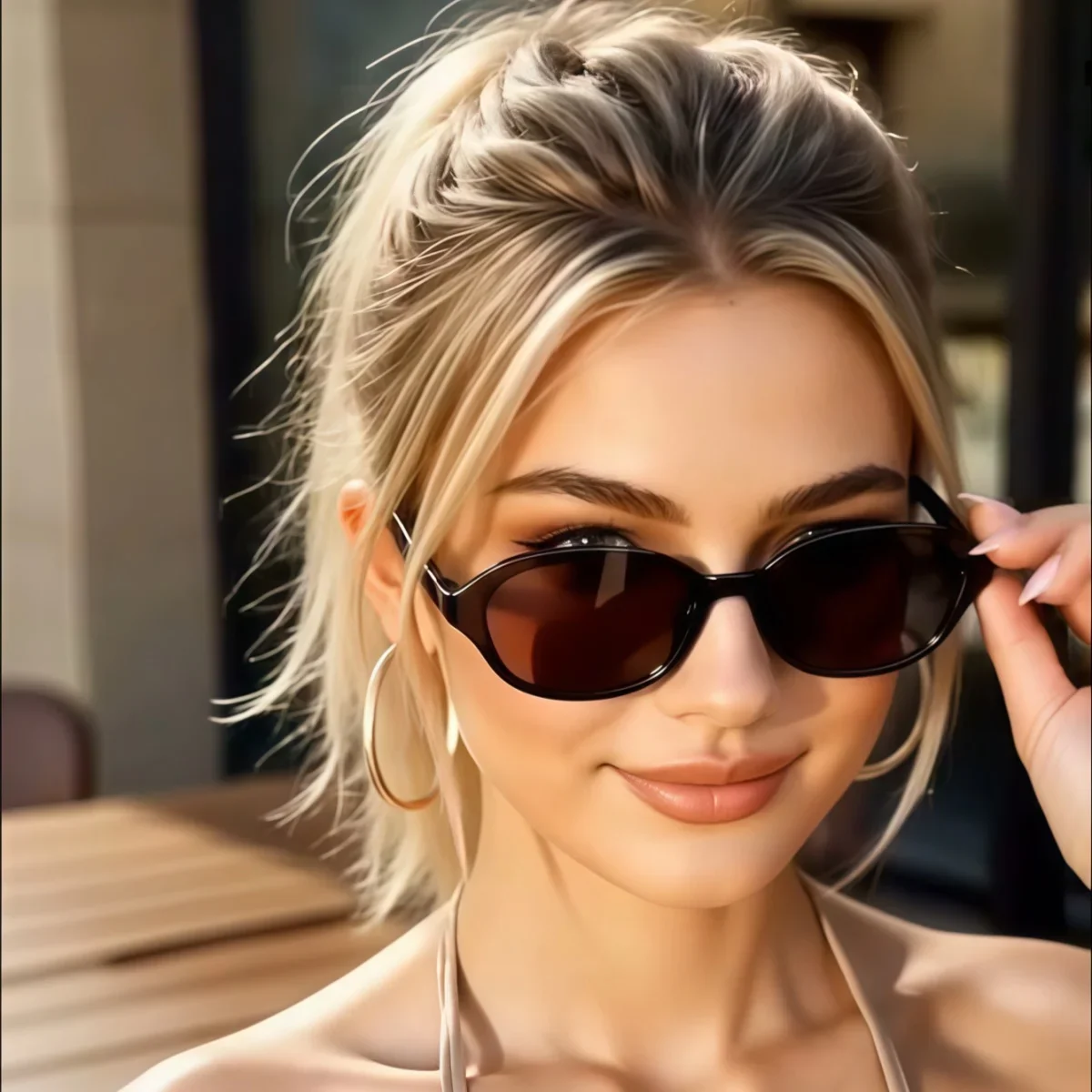 5 Stück europäische und amerikanische modische Sonnenbrillen im Retro-Stil für Männer und Frauen, stilvoll und vielseitig, geeignet für den Sommer Image