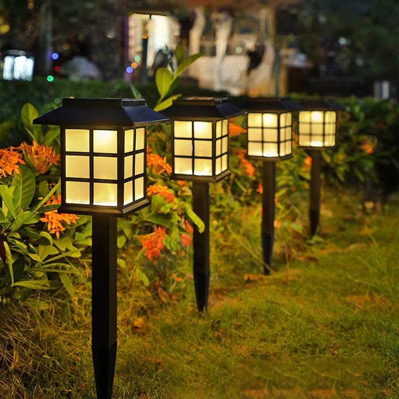 Solar leuchten im Freien LED Garten Licht wasserdicht Garten Dekor Rasen Lampe für Weg Hof LED Solar Lampe Straßen energie Beleuchtung