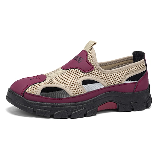 Beige Herren-Wasserschuhe – atmungsaktive, schnelltrocknende Outdoor-Sneaker mit Cut-Out-Design für Strand, Wassersport, Flusswanderungen, Reisen und Sommerabenteuer Image