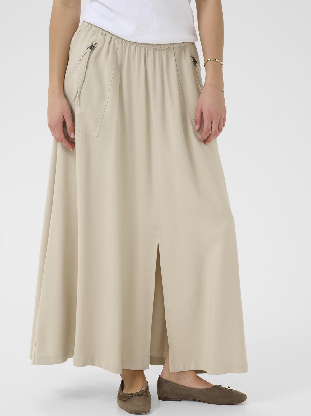 Kaffe Rock KAsonja Damen beige, 44
