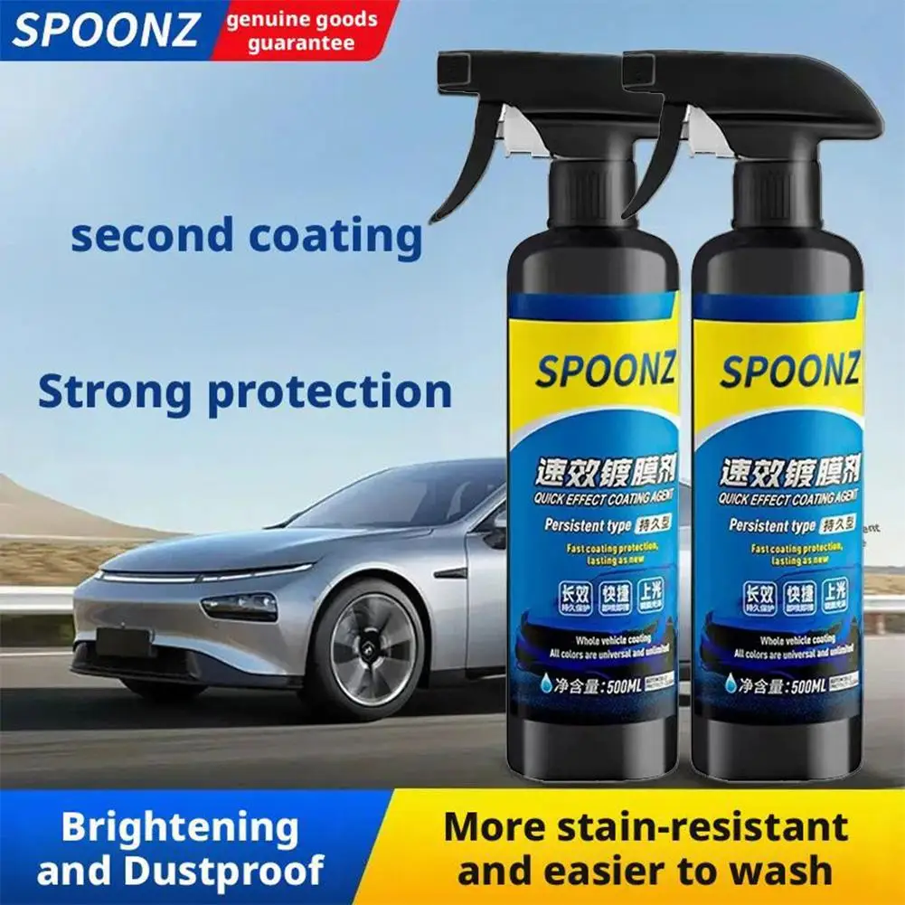 Auto-Beschichtungsspray Nano-Keramik Autowäsche Wachs-Politur Beschichtungsset mit Handtuch & Schwamm Antistatischer Schutz Image