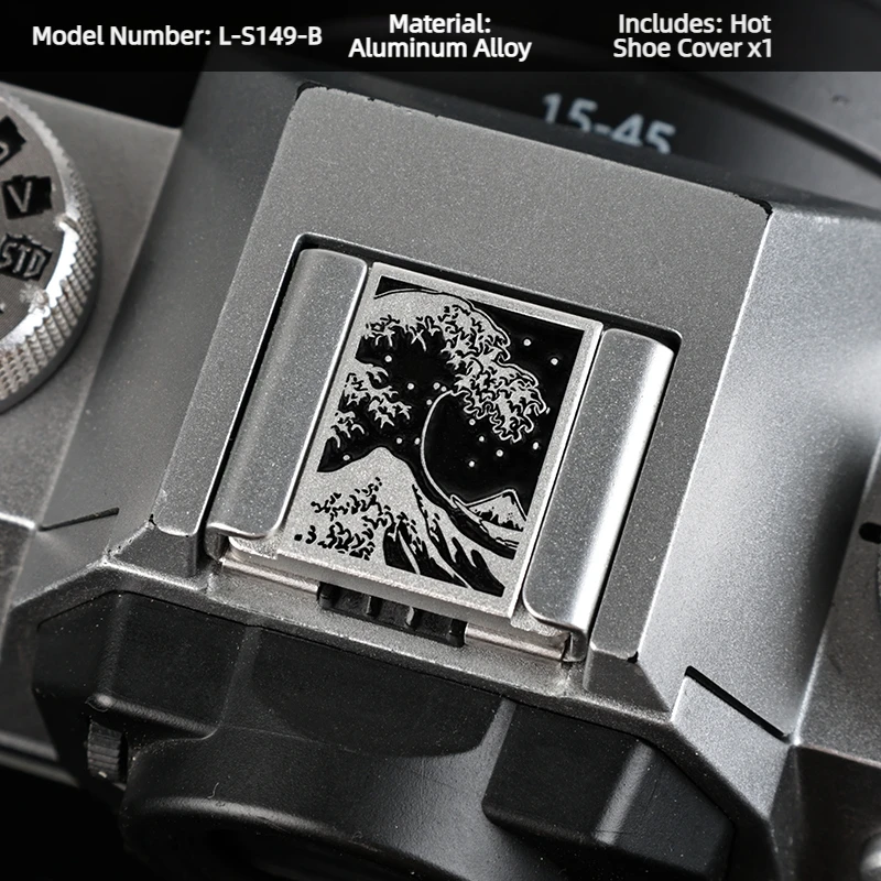 Aluminiumlegierung Blitzschuh-Abdeckung, Weicher Auslöseknopf, Kratzfeste Kappe für Fujifilm XT50 Canon Nikon Spiegellose Kameras Image