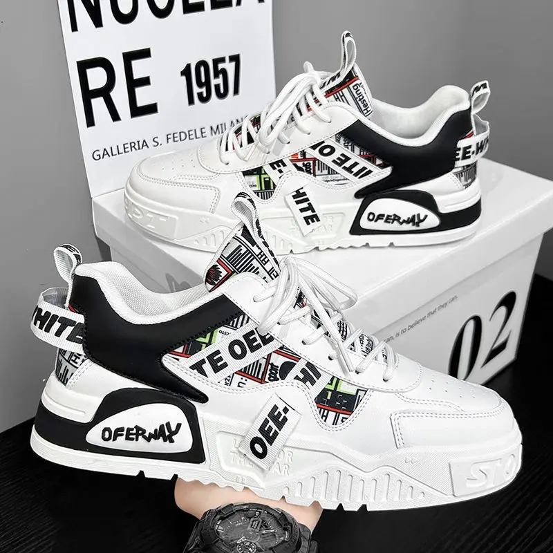 Lässige Mode-Leder-Sneaker, neue Skateboard-Herrenschuhe, Outdoor-Laufschuhe, Sportschuhe, Wanderschuhe, Tennis-Plattformschuhe, luxuriöse Schuhe, neu
