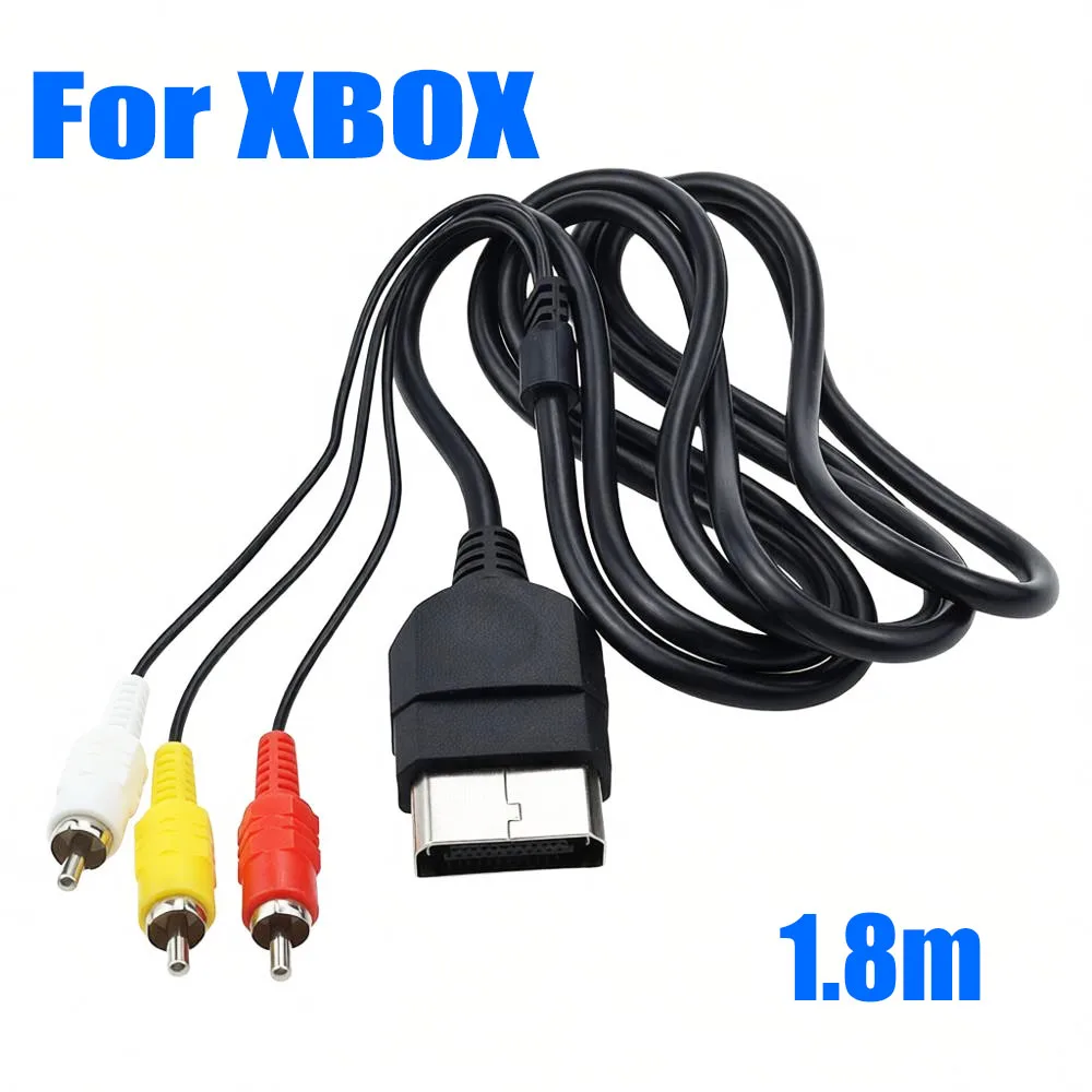 RCA-Kabel für XBOX-Spielkonsole, Verlängerungskabel für Microsoft Xbox Controller, Gamepad, AV-Audio-Video-Kabel für DVD, CD, Monitor