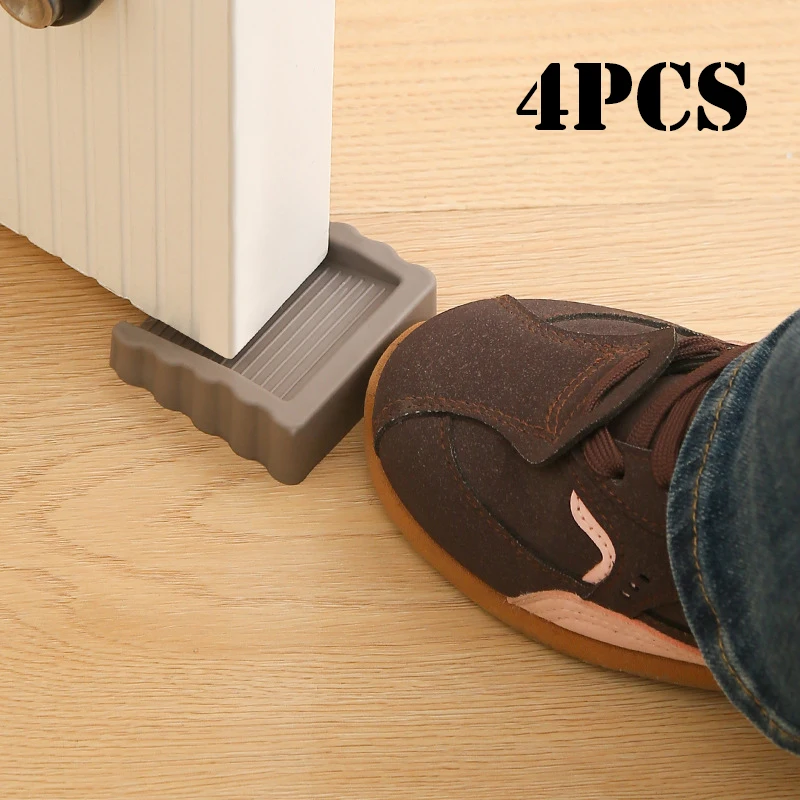 2/4 Stück Zweiweg-Türstopper, Würfelförmige Türstopper für die Türunterseite, Geeignet für Zuhause, Büro, Teppich, Beton, Fliesen, Holz, Stopperkeil
