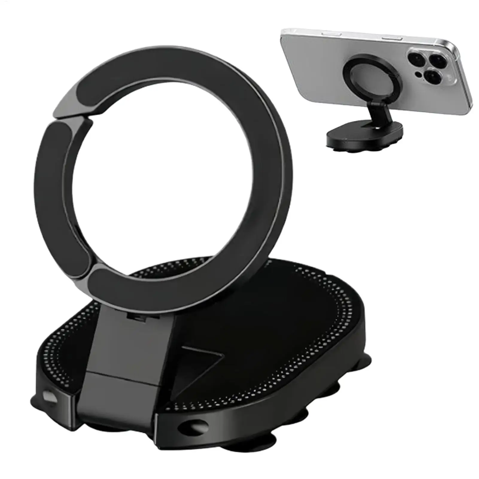 Support de téléphone à ventouse pour téléphone portable, support de téléphone en silicone réglable à 360 degrés, support de téléphone portable pour la maison, les voyages et la salle de sport