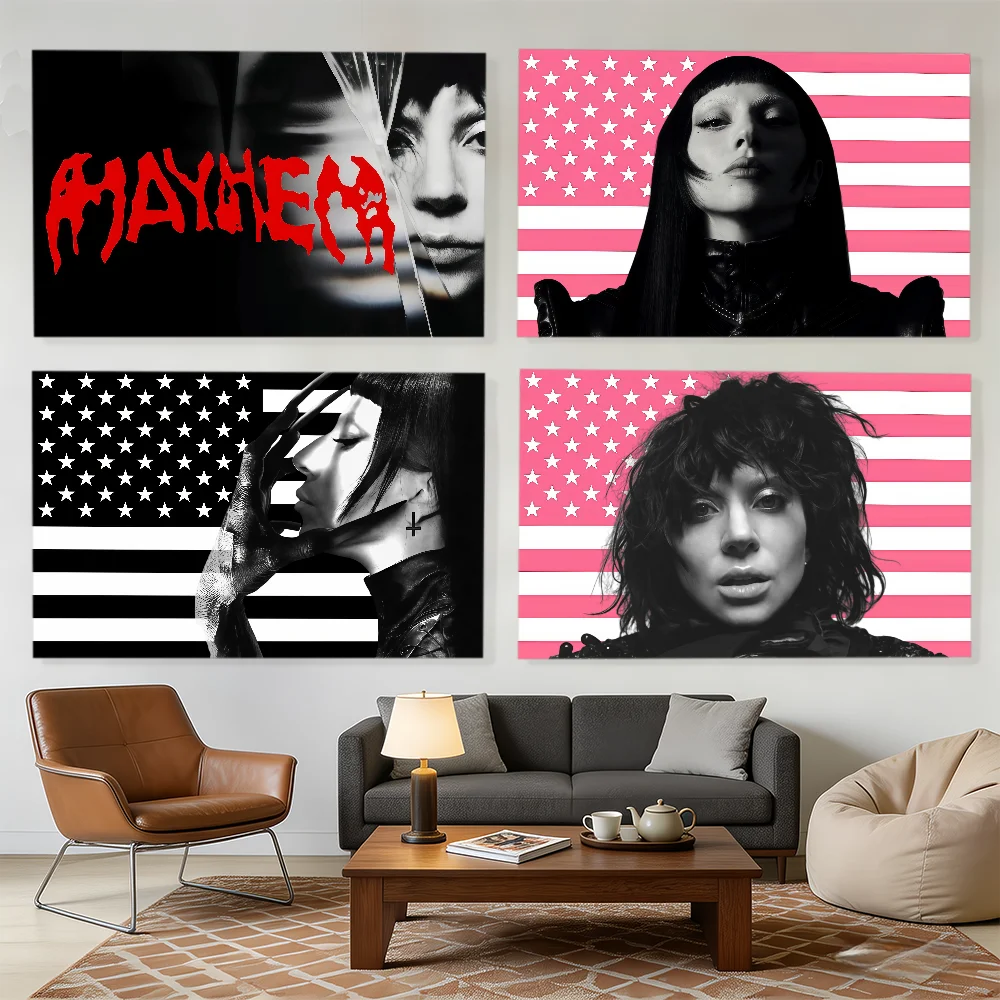 Flagge der Sängerin Lady Gaga, dekorative Banner, geeignet für Outdoor-Camping, Familienfeiern und Gartenmauern, Geschenk Image