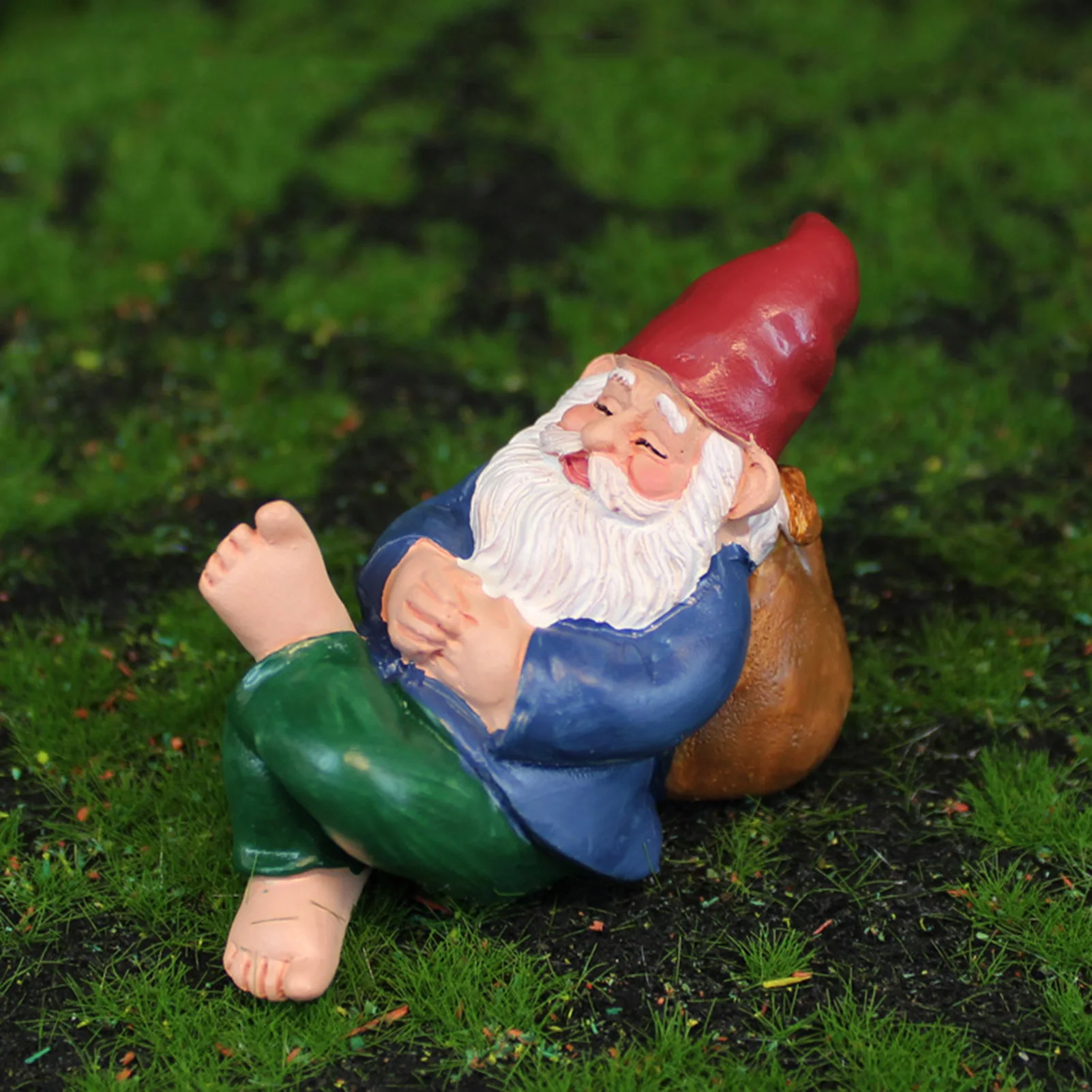 Harz Garten Statue Gnome Zwerg Garten Dekor Garten Skulpturen Gnome Ornament für Hof Terrasse Rasen Ornamente Urlaub Dekoration