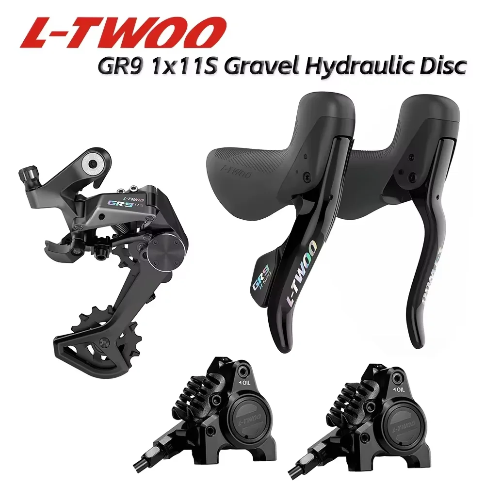 LTWOO GR9-Disc 11S Rennrad-Hydraulikscheibenbremse aus Aluminiumlegierung, Gravel-Gruppensatz, 5-teilig, Benchmark GRX Image
