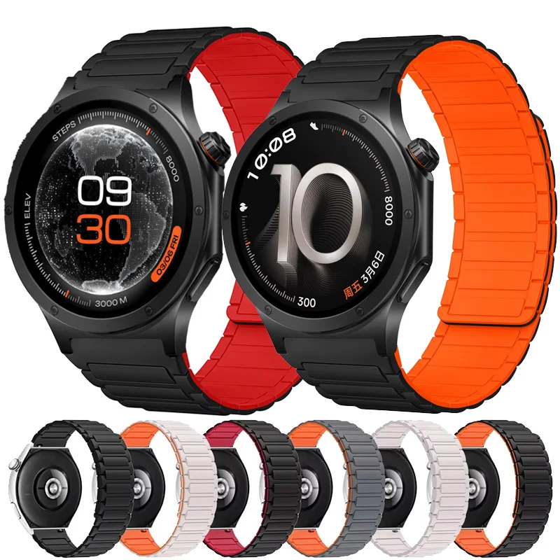 22mm magnetisches Silikonarmband für OnePlus Watch 4 3 2 2R/OnePlus 46mm/Lite, atmungsaktives Armband für Oppo Watch S X X2 X3/4Pro Image