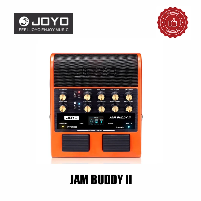JOYO JAM BUDDY II E-Gitarren-Verstärker & Multi-Effekt-Pedal-Kombination mit OTG-Aufnahme, 14 Verstärkermodi, Bluetooth für Übungszwecke Image