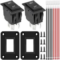 Interruttore Di Inversione Di Polarità Istantanea A 2 Pezzi 12v 20a Dpdt 4 Pin 3 Posizioni On-off-on Interruttore A Bilanciere Per Presa Di Alimentazione Interruttore Motore Rv Kcd2