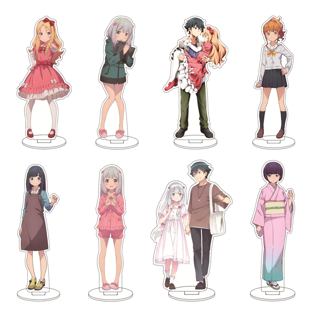 16CM Anime Eromanga Sensei Izumi Sagiri Izumi Masamune Emily Granger Umezono Hana Cos Acryl-Figur Standfigur Ornamente Geschenke Image