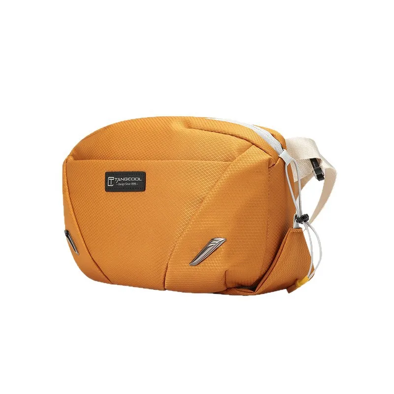 TANGCOOL Umhängetasche für Herren und Damen, wasserdicht, lässige Brusttasche mit Wasserflaschentasche für Reisen, Radfahren, täglichen Gebrauch Image
