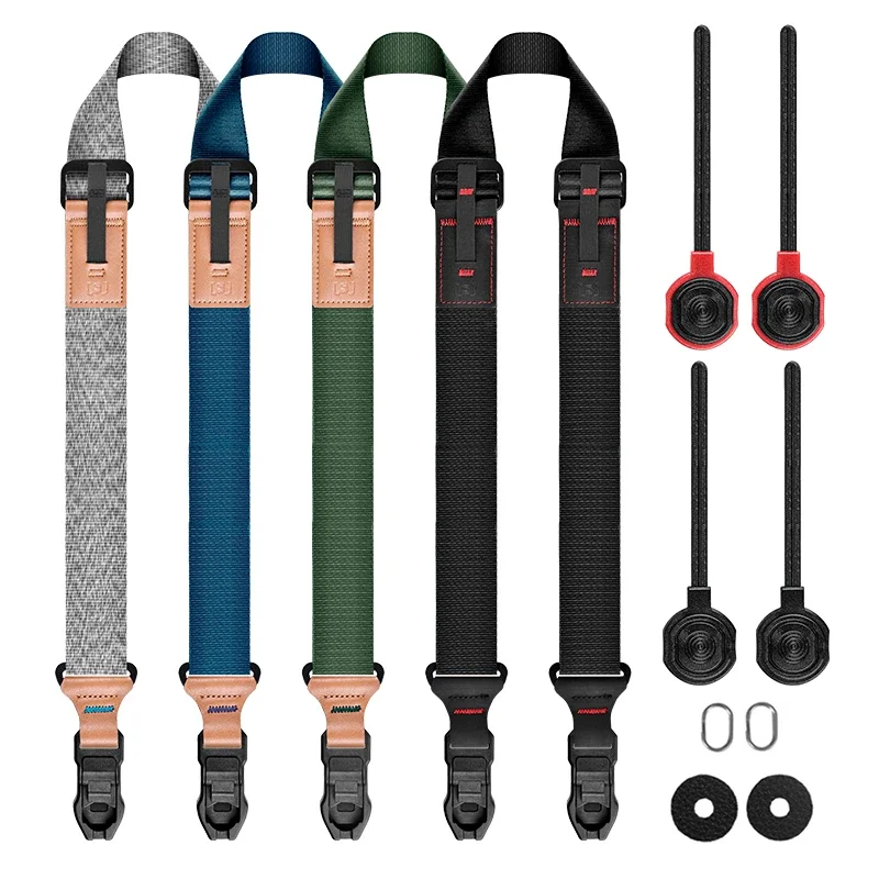 Universeller Nylon-Kameragurt Verstellbarer Schulter-Nackengurt, Kompatibel mit PD, Passend für Fujifilm Canon Nikon Sony Spiegellose und Spiegelreflexkameras Image