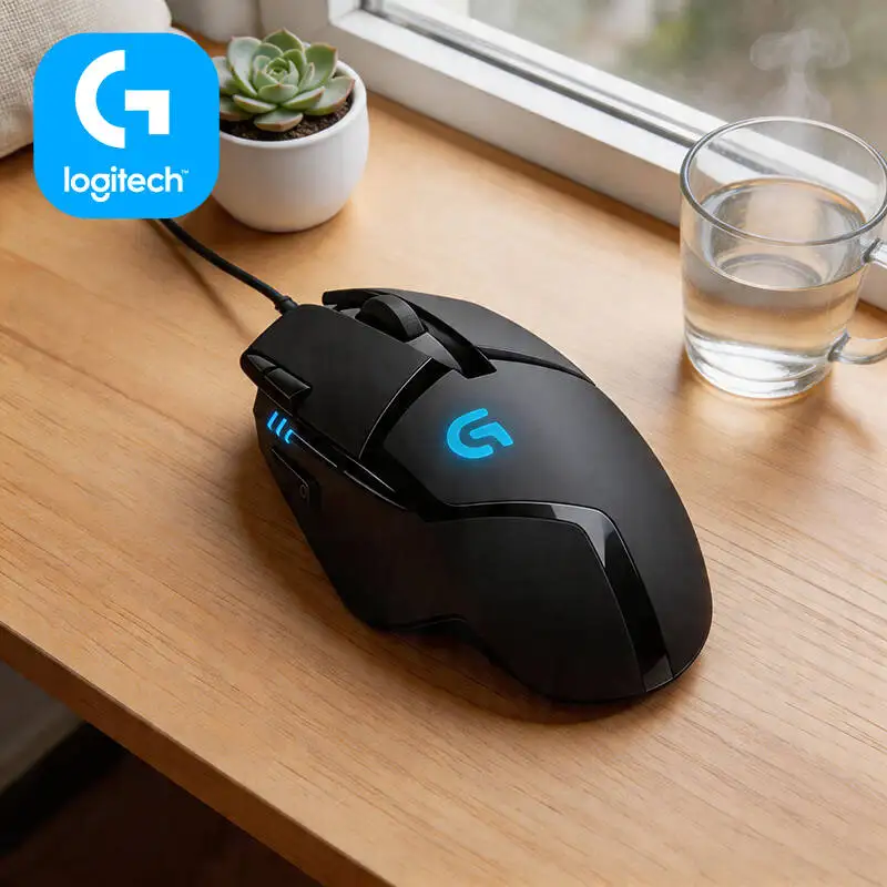 Logitech G402 Hyperion Fury Kabelgebundene Maus Delta Zero Sensor 500 IPS Tracking Anti-Rutsch-Design für PC-Gaming-Systeme Image