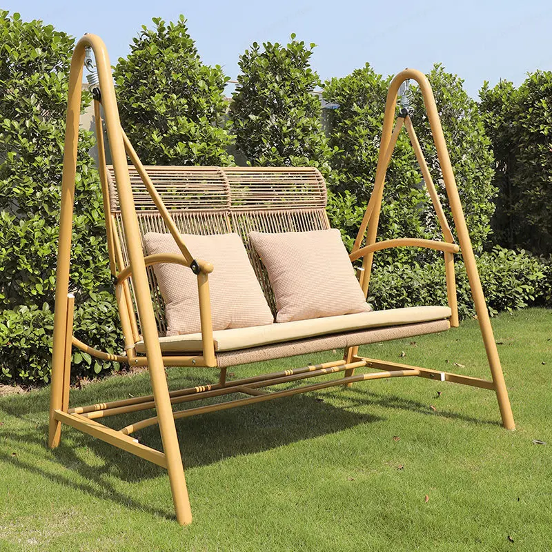 Outdoor courtyard swing rocking chair outdoor small courtyard balcony garden double hammock adult Internet celebrity hammock