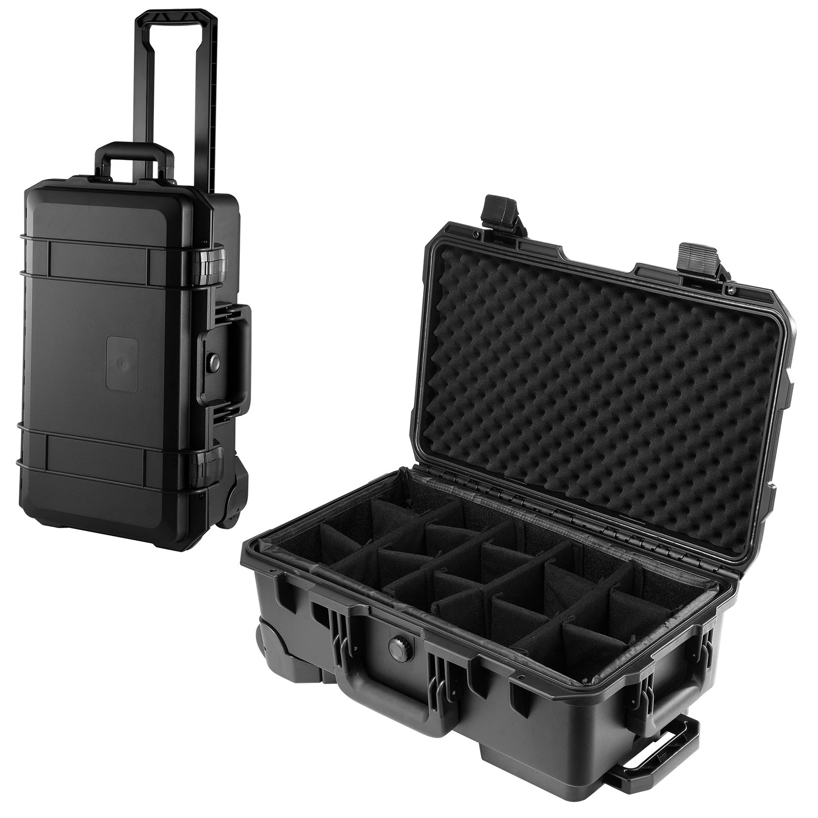 Hartschalen-Rollkoffer für Kameras, Tragbarer Trolley-Koffer für Drohnen, Stative und Objektive – Robuster Ausrüstungs- und Werkzeugkoffer für Fotografen Image