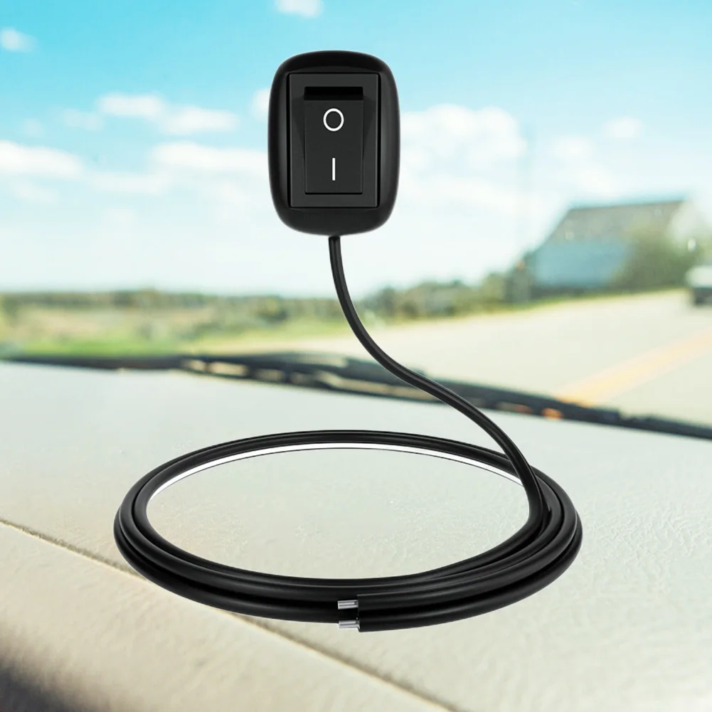 Universeller Auto-Knopfschalter mit Kabel 60cm/100cm Auto-Abschaltschalter Batterietrennschalter für Nebelscheinwerfer Neonlichter Image