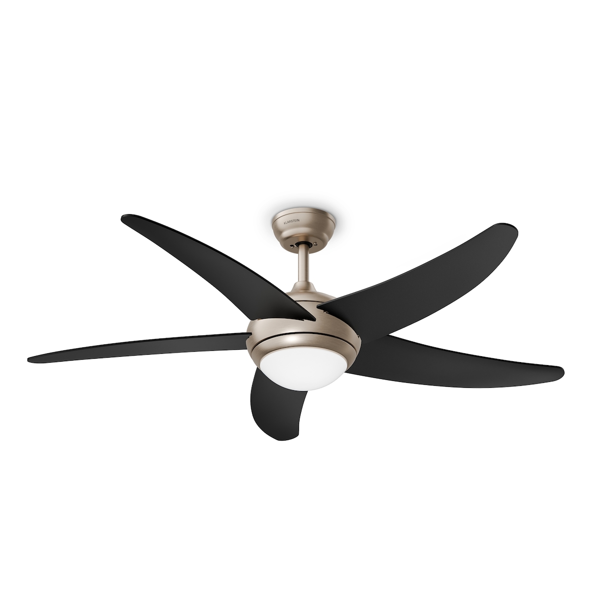 Klarstein Bolero Deckenventilator mit Licht | 132 cm | 35 W | Leiser Betrieb | Holz Schwarz 132 Image
