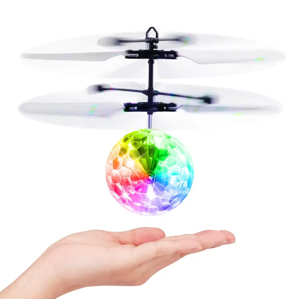 LED-Lichtaufhängung, Kristallkugel, Infrarot-Induktion, RC-Gesteuerung, buntes leuchtendes Spielzeug, einzigartiges Geschenk für Kinder Image