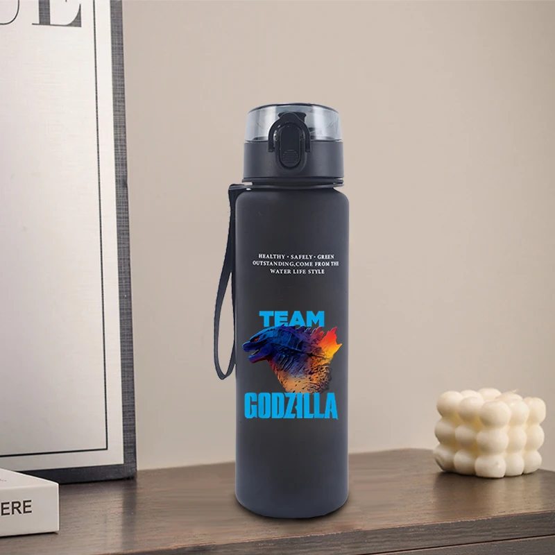 650ml Godzilla Wasserflasche mit modischem Aufdruck, exquisite Trinkflasche für Outdoor-Picknick, tragbarer Getränkebehälter, Reise-Geschenkkrug Image