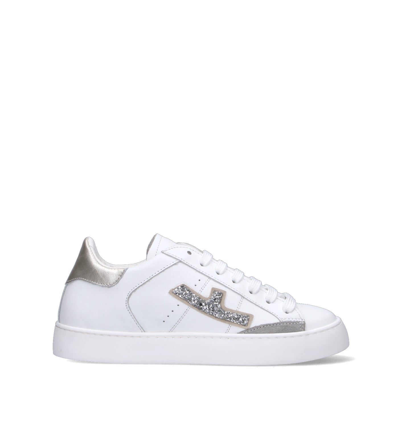 NEROFUMO Sneaker donna bianca in pelle