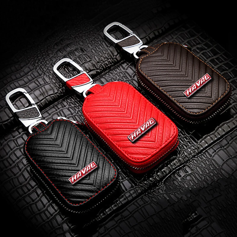 Custodia protettiva per borsa con cerniera in pelle per auto con Logo per auto per Maserati Bentley Tesla Volvo BMW Land-Rover Audi Mercedes-Benz