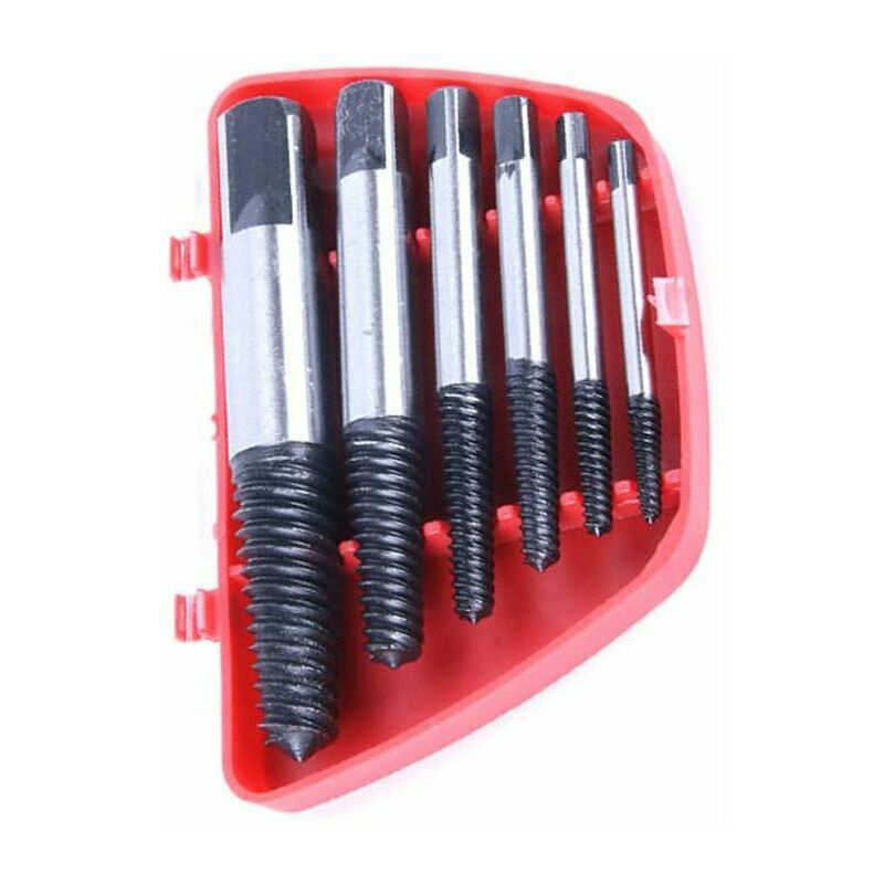 Estrattore Per Viti Rotte Kit Di Estrattori Per Viti Multi-scoppio Durezza In Acciaio Inossidabile Estrattore Per Bulloni Rotti Facile Da Staccare Adatto Per Rimuovere Viti Danneggiate (6 Pezzi)